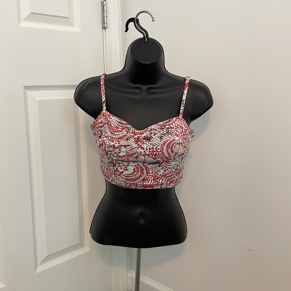 Forever 21 Cropped Print Top